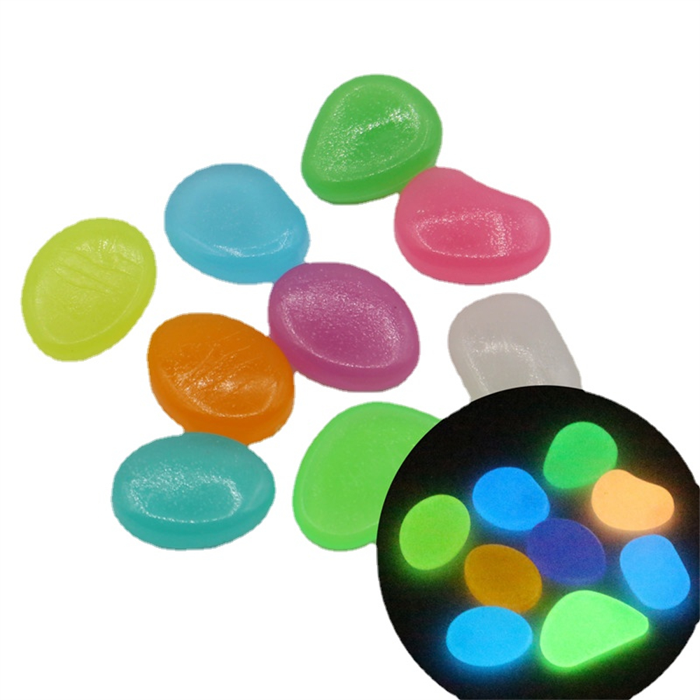Aquarium Fish Saltwater - 50pcs Luminous Stone Fluorescent Gravel Pebbles