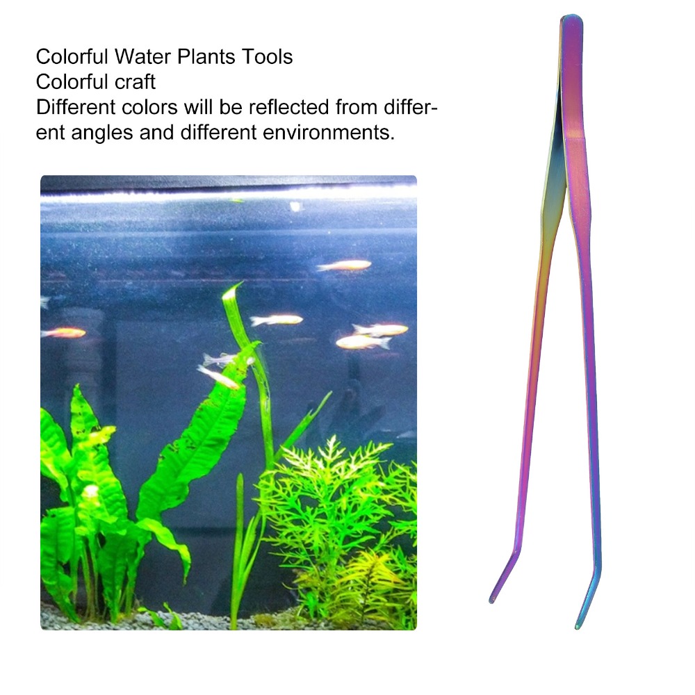 Aquarium Fish Rainbow - Stainless Steel Aquarium Tweezers Long Tweezers