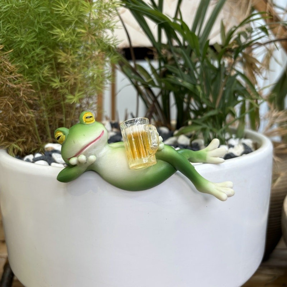 Hanging Flower Pot Edge Frog D - đánh giá và giá Aquarium Fish Pot