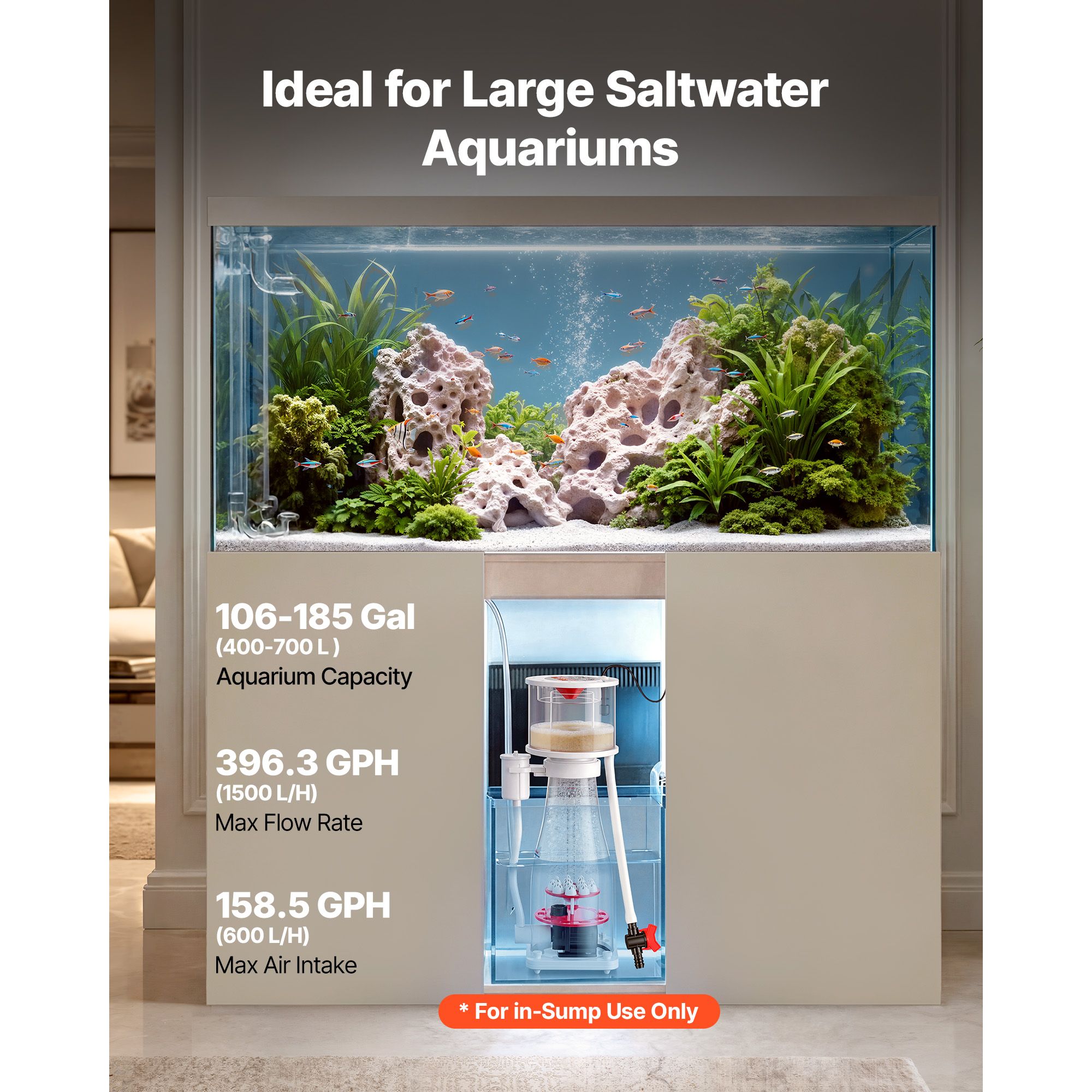 Protein Skimmer for 106-185 Ga - đánh giá và giá Protein Skimmer Reef