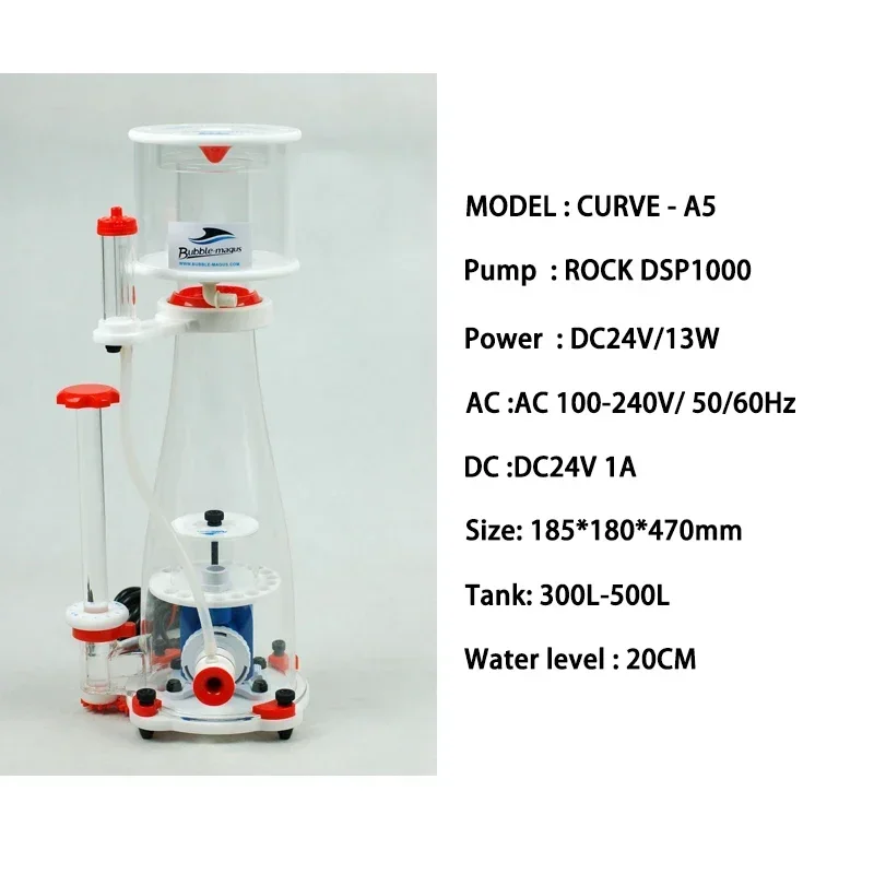 Bubble Magus Curve 5/7/9 A5/A8 - đánh giá và giá Protein Skimmer Reef