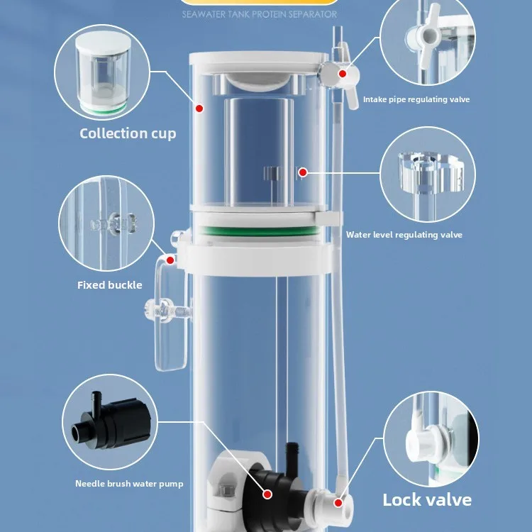 110V-240V New Mini Aquarium Pr - đánh giá và giá Protein Skimmer Reef