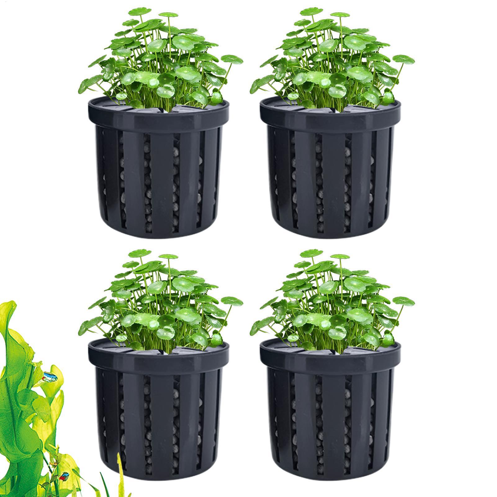 4 Pieces Aquarium Planter Pot  - đánh giá và giá Aquarium Fish Pot