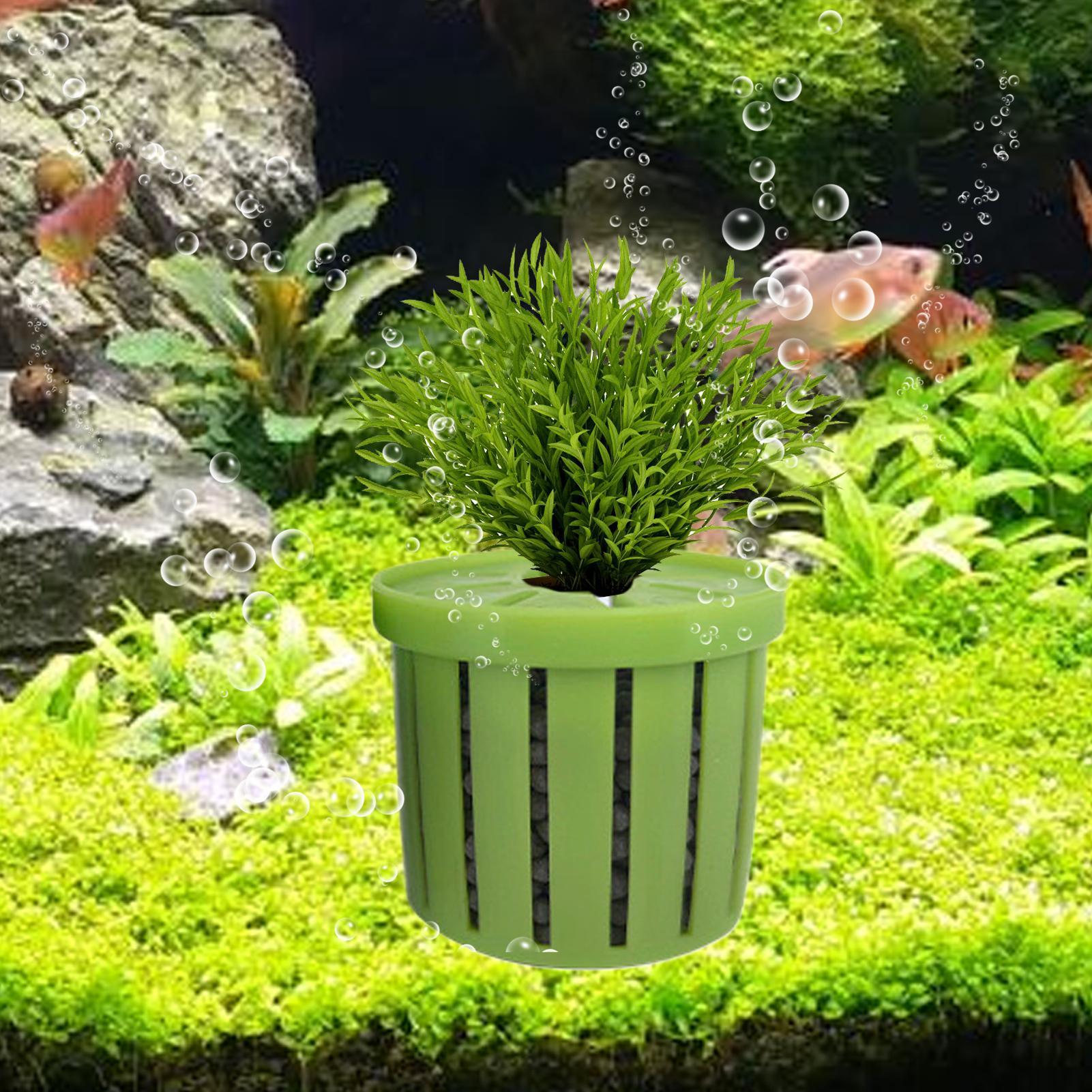 4 Pieces Aquarium Planter Pot  - đánh giá và giá Aquarium Fish Pot