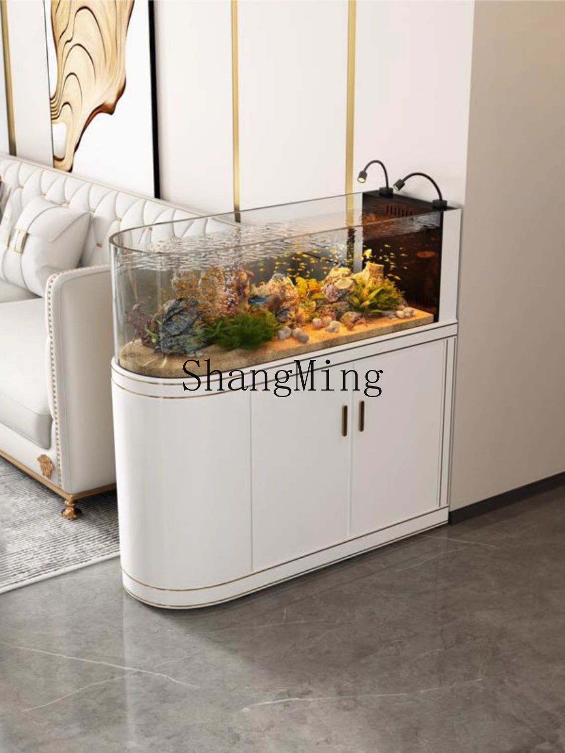 FG Light Luxury Curved Screen  - đánh giá và giá Wild Aquarium Fish