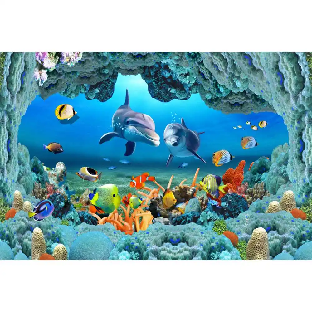Underwater World Seabed Backdr - đánh giá và giá Aquarium Fish World