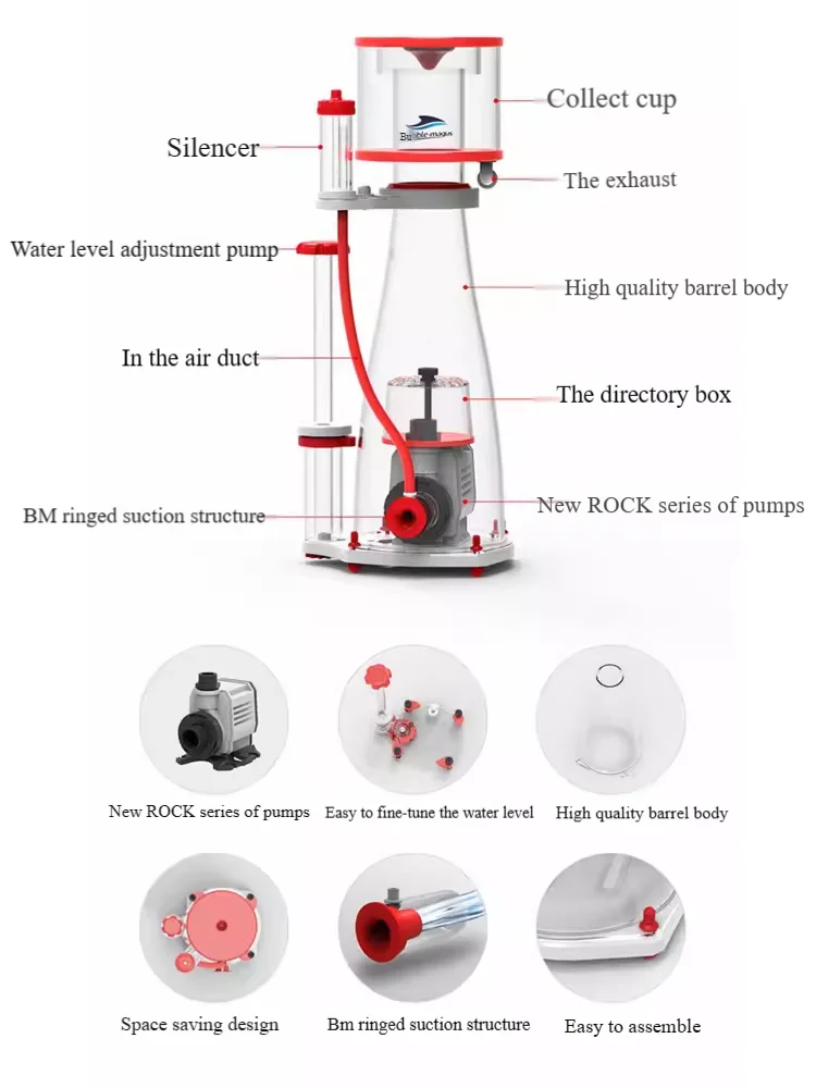 220-240V 50Hz Bubble Magus Cur - đánh giá và giá Protein Skimmer Reef
