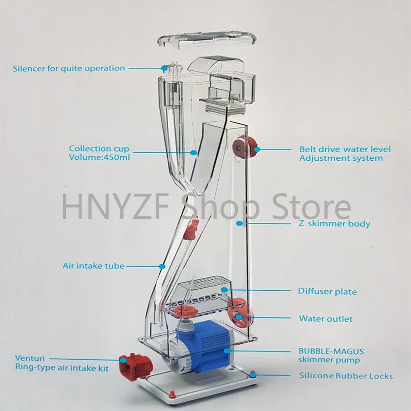 Bubble Magus Z5 Z6 Z7 Z8 Inter - đánh giá và giá Protein Skimmer Reef